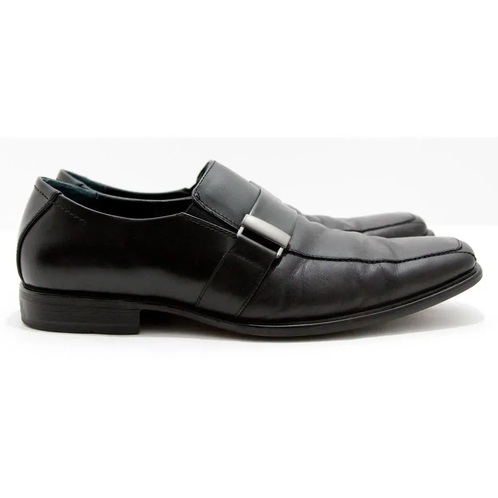 Alfani Clicker Black Dress Metal Bit Loafers 10 M